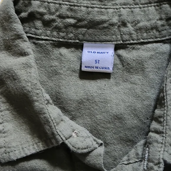 Kids' Lemon Print, Olive, and Polka Dot Shirts Set - Picture 3 of 4